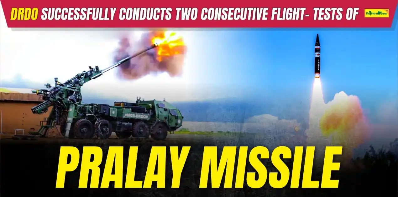 flight tests of Pralay missile